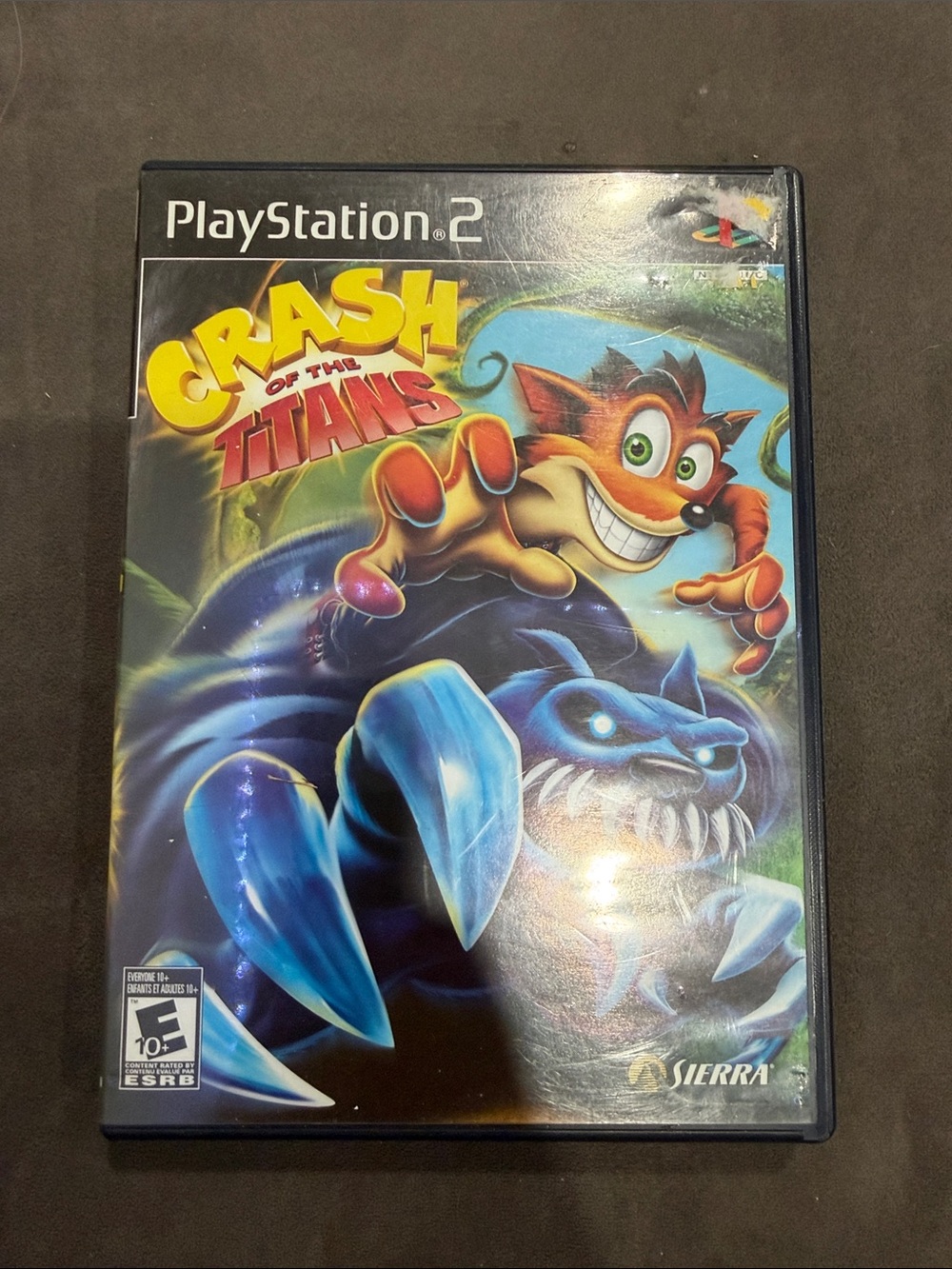Sony PlayStation 2 Crash of the Titans – Blue and Black Cover Art